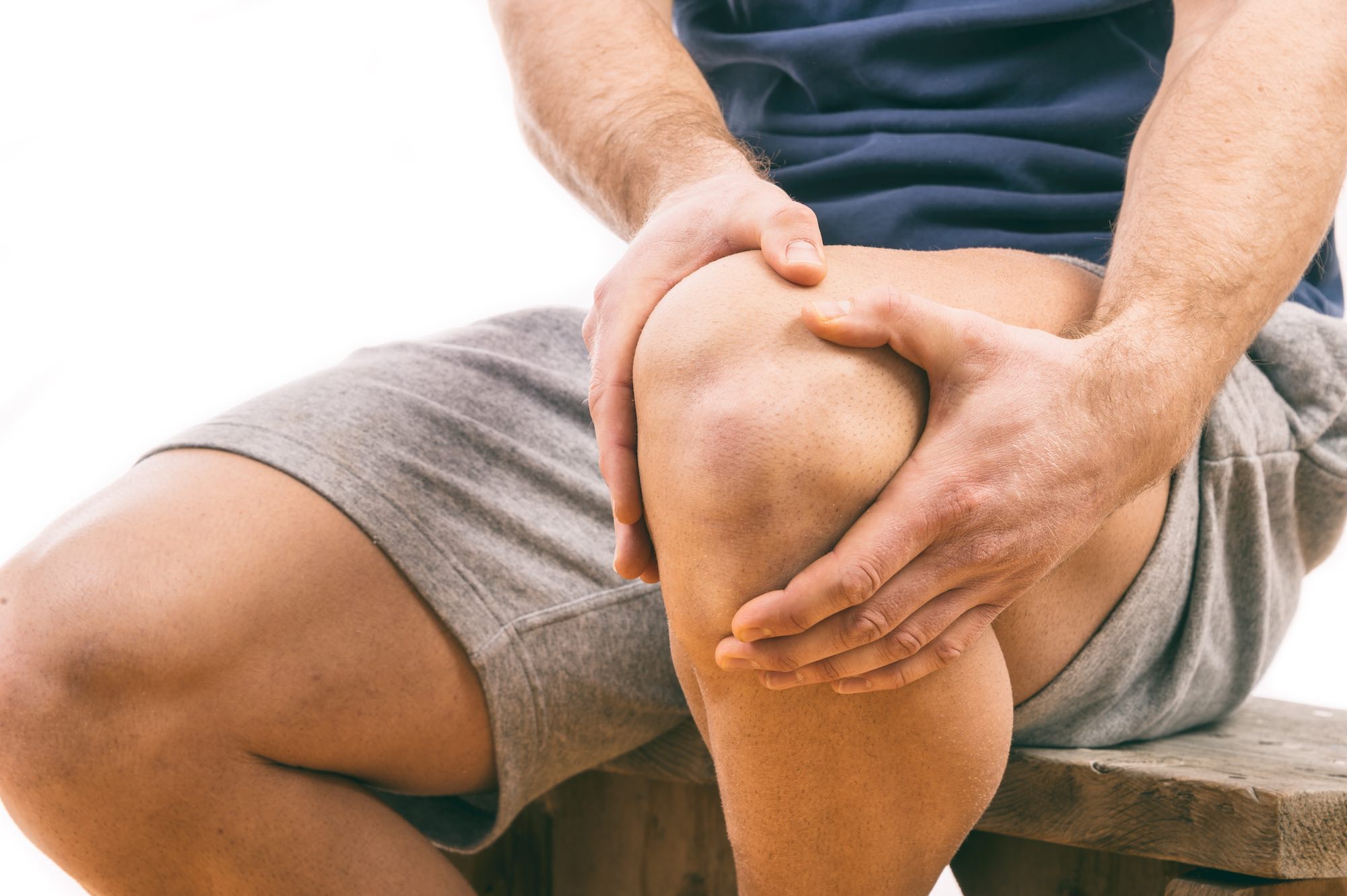 Man with knee pain in Colorado Springs requiring cartilage restoration
